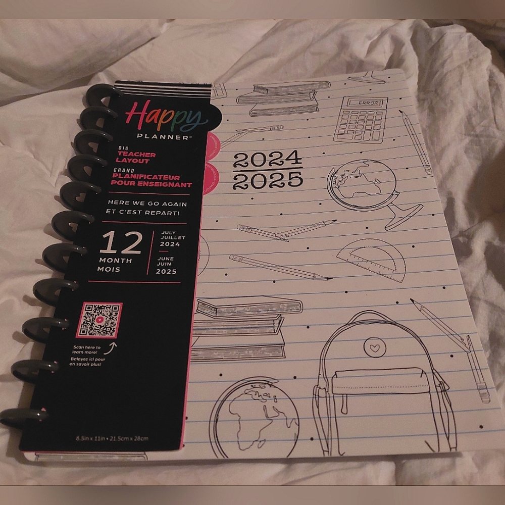 Happy Planner 2024-2025 Teacher Layout Big Size NEW